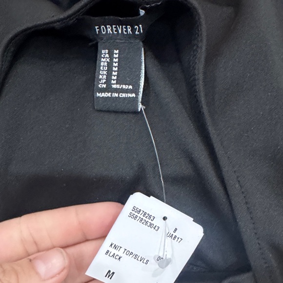 NWT Forever 21 early 2010s Elegant Black Sleeveless Peplum Top - Picture 6 of 7